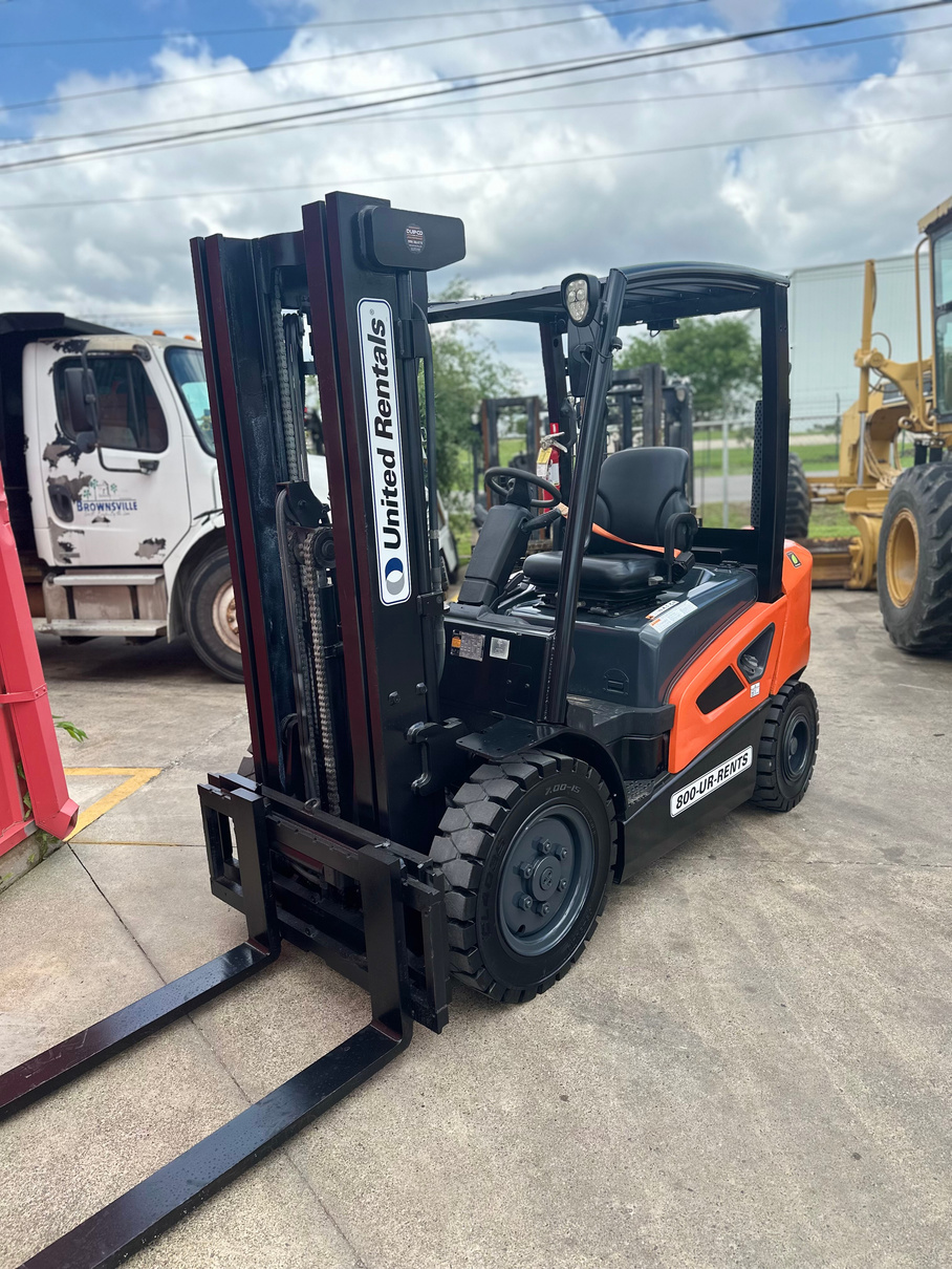 Fully rebuilt and repainted forklift ready for service